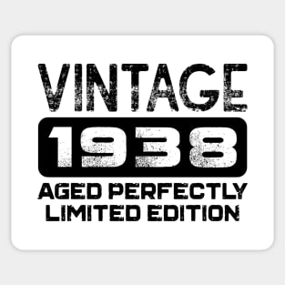 Birthday Gift Vintage 1938 Aged Perfectly Sticker